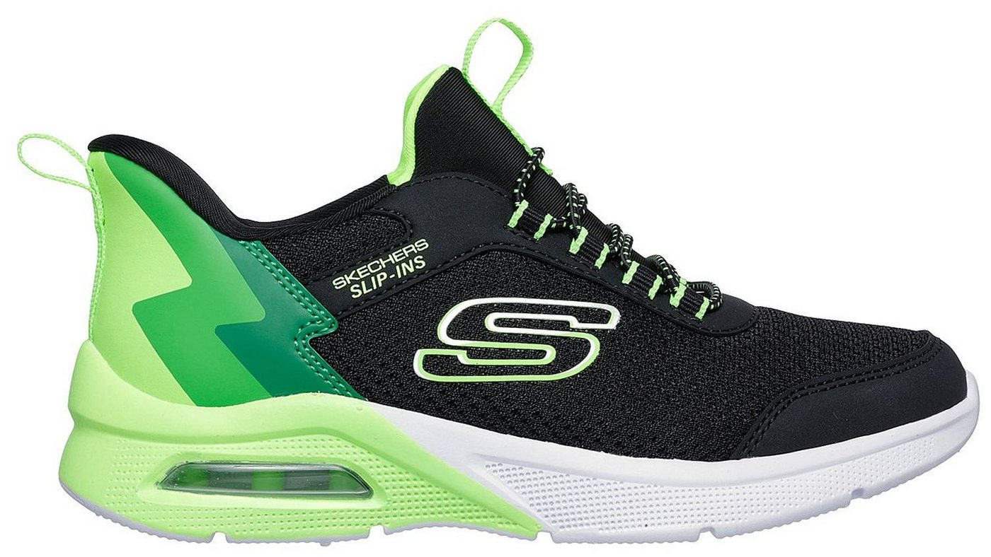 Skechers Microspec Max Brisk-Stripe Schwarz BKLM Sneaker