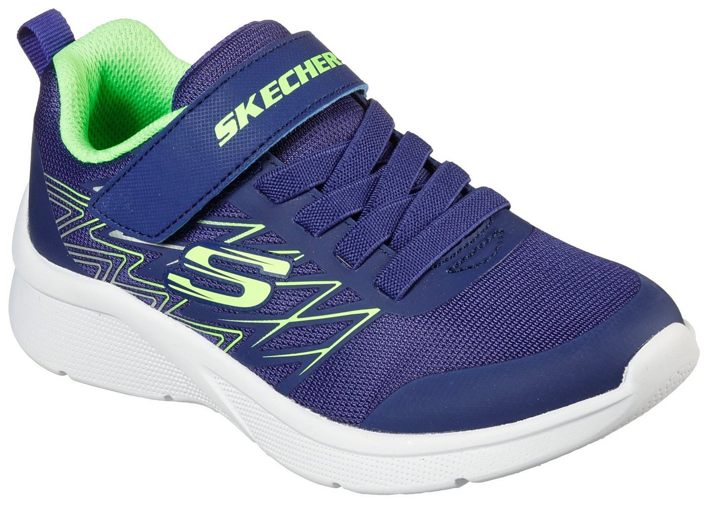 Skechers MICROSPEC Sneaker mit Kontrastbesatz, Freizeitschuh, Halbschuh, Schnürschuh