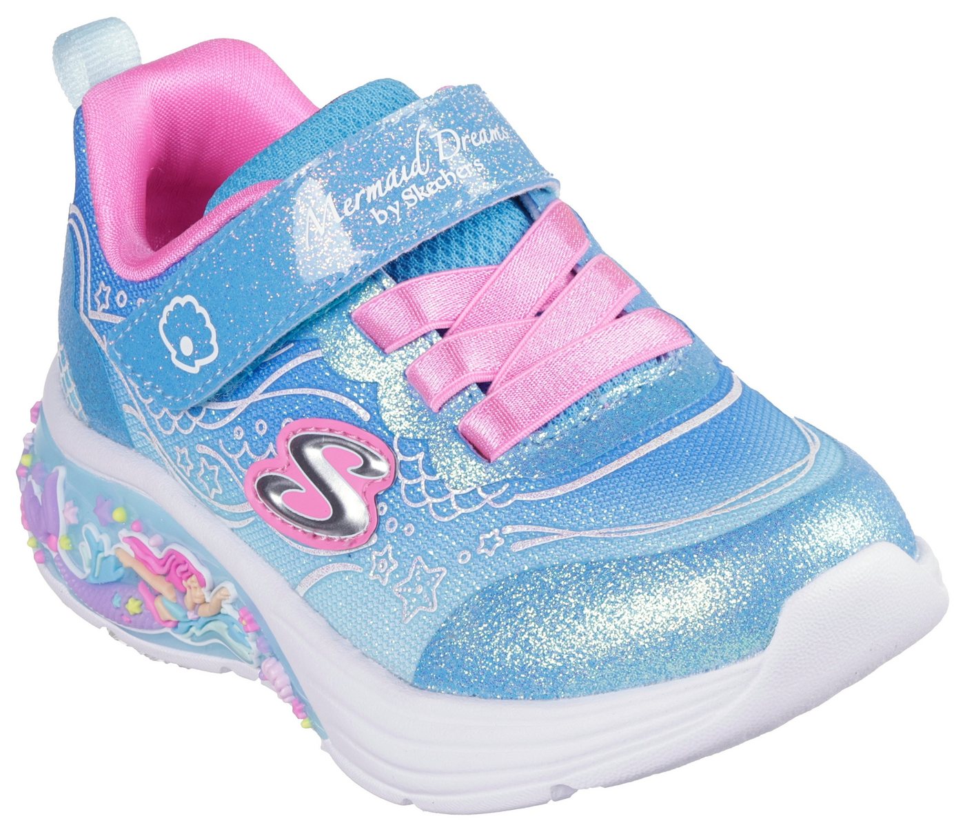 Skechers MY DREAMERS Sneaker Blink,-Klettschuh, Meerjungfraudesign, Größenschablone zum Download