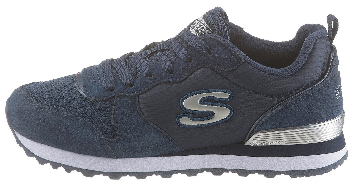 Skechers OG 85 - GOLDN GURL Sneaker Schnürschuh, Original-Retro-Jogginschuh mit Air-Cooled Memory Foam® (blau)