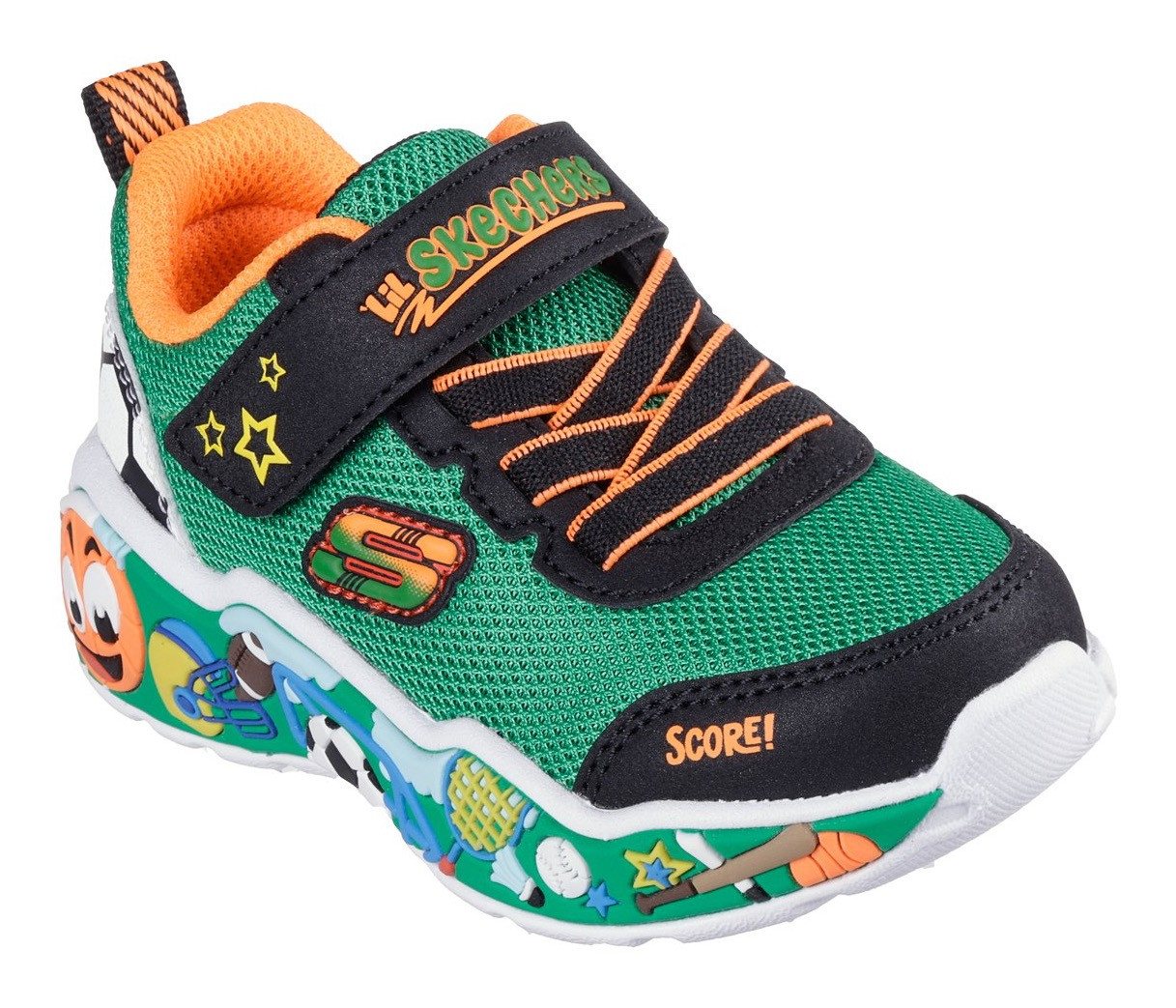 Skechers PLAY SCENE Lauflernschuh, Sneaker, Babyschuh mit Klettverschluss, Größenschablone zum Download