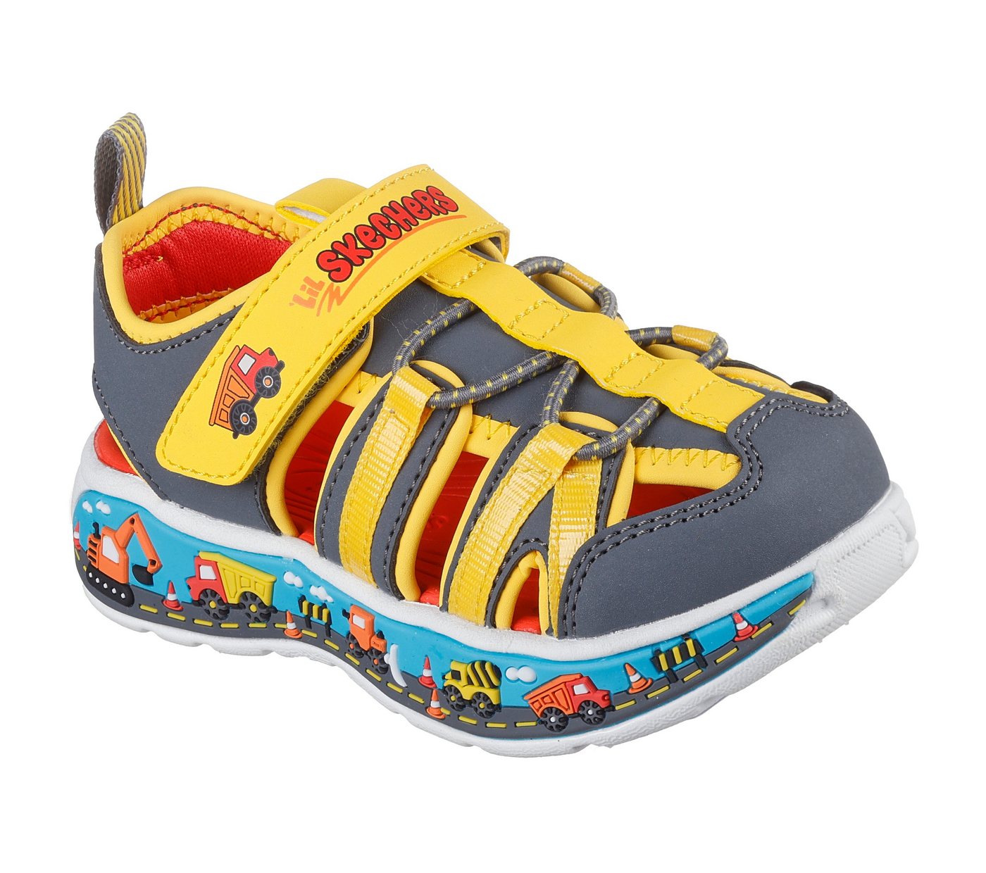 Skechers PLAY SCENE SPLASH Sandale Badeschuh mit bunter Sohle, Größenschablone zum Download