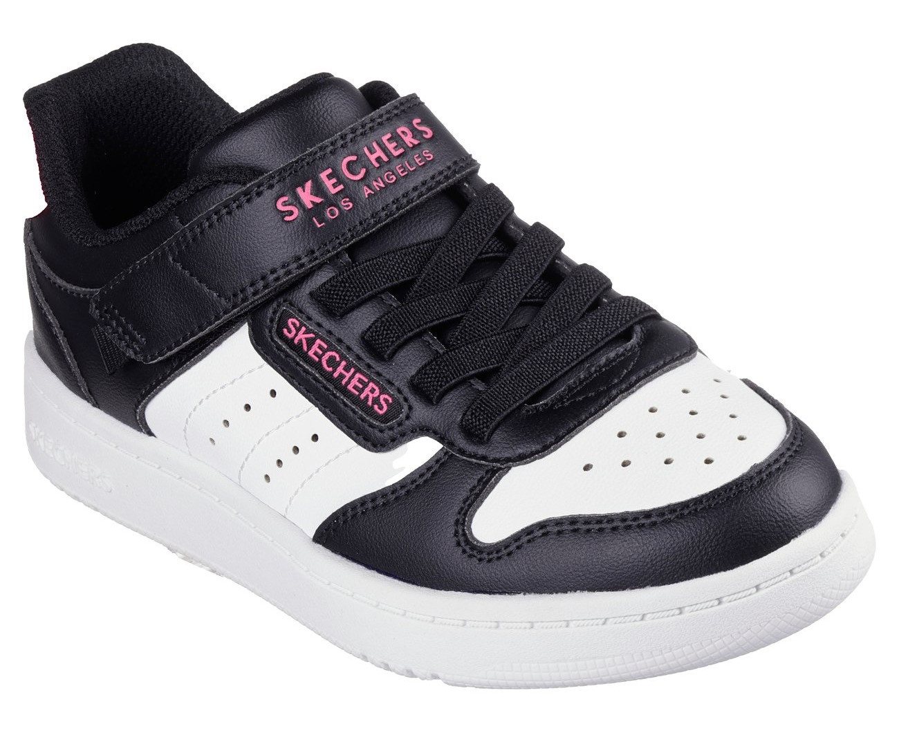 Skechers QUICK STREET Sneaker Retro Sneaker mit Klettverschluss, Größenschablone zum Download (schwarz/weiß)