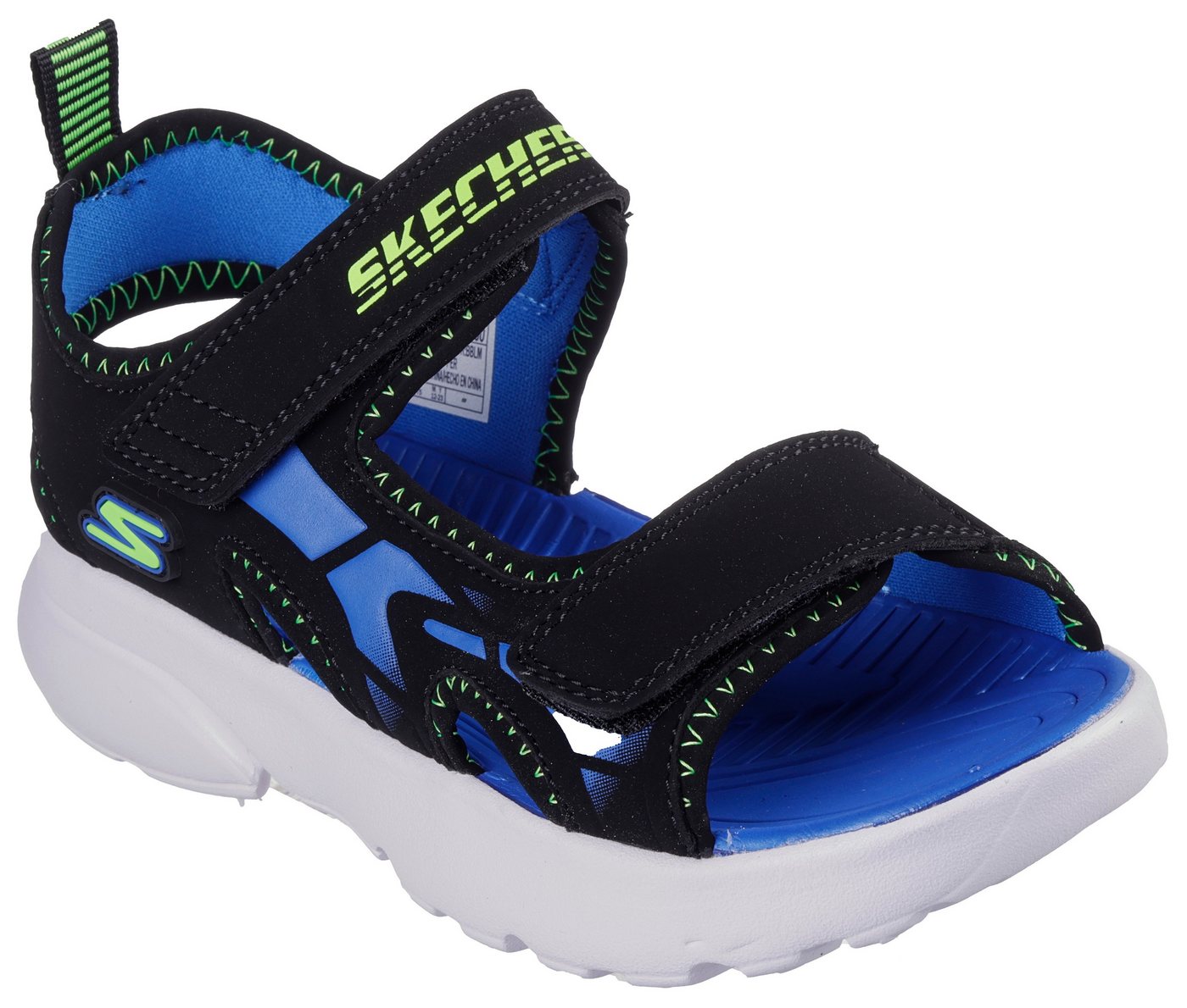 Skechers RAZOR SPLASH-AQUA BUDDIES Sandale, Sandale mit Klettverschluss, waschbar, Größenschablone zum Download