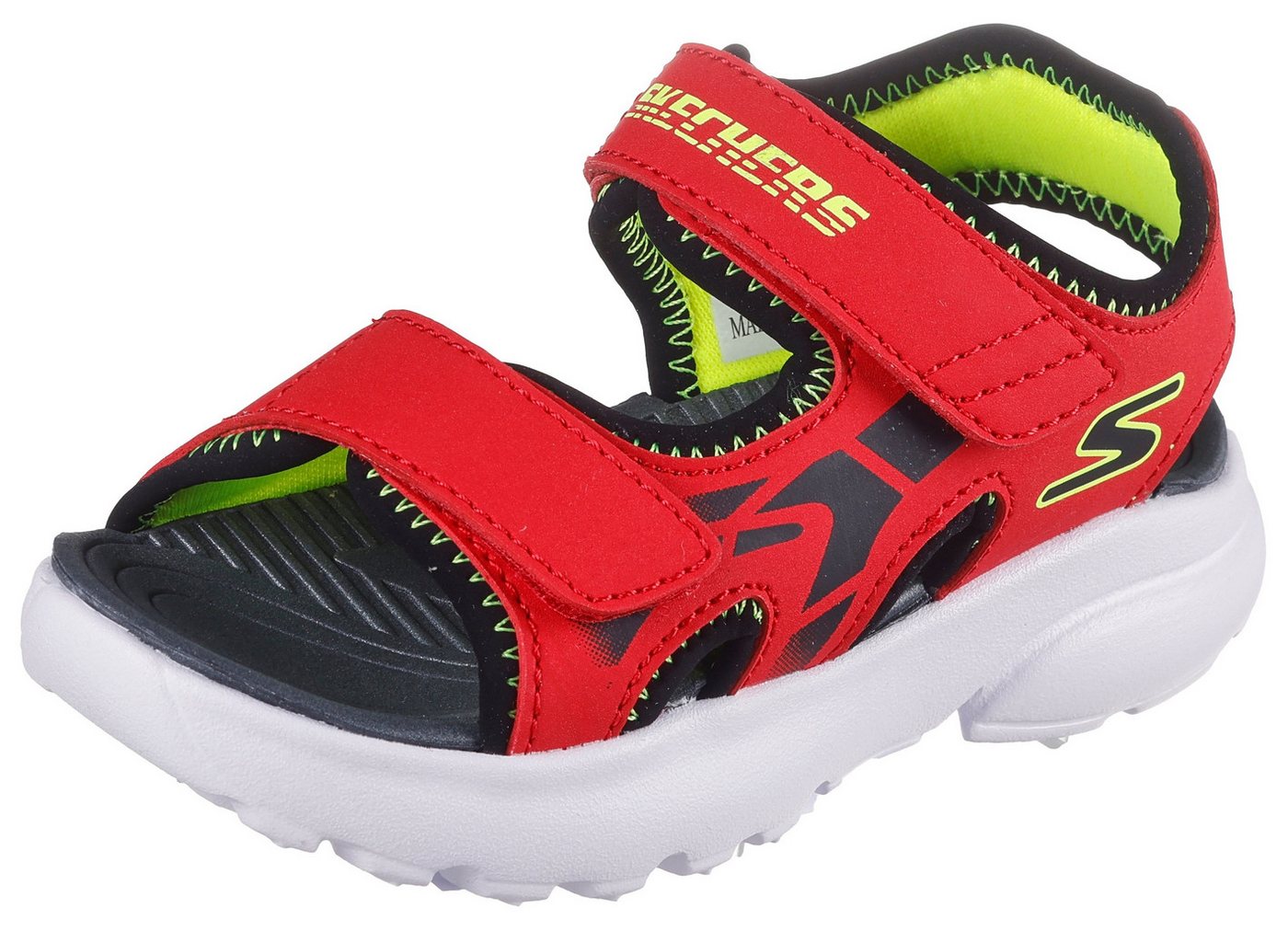 Skechers RAZOR SPLASH Sandale, Sandale mit Klettverschluss, waschbar, Größenschablone zum Download