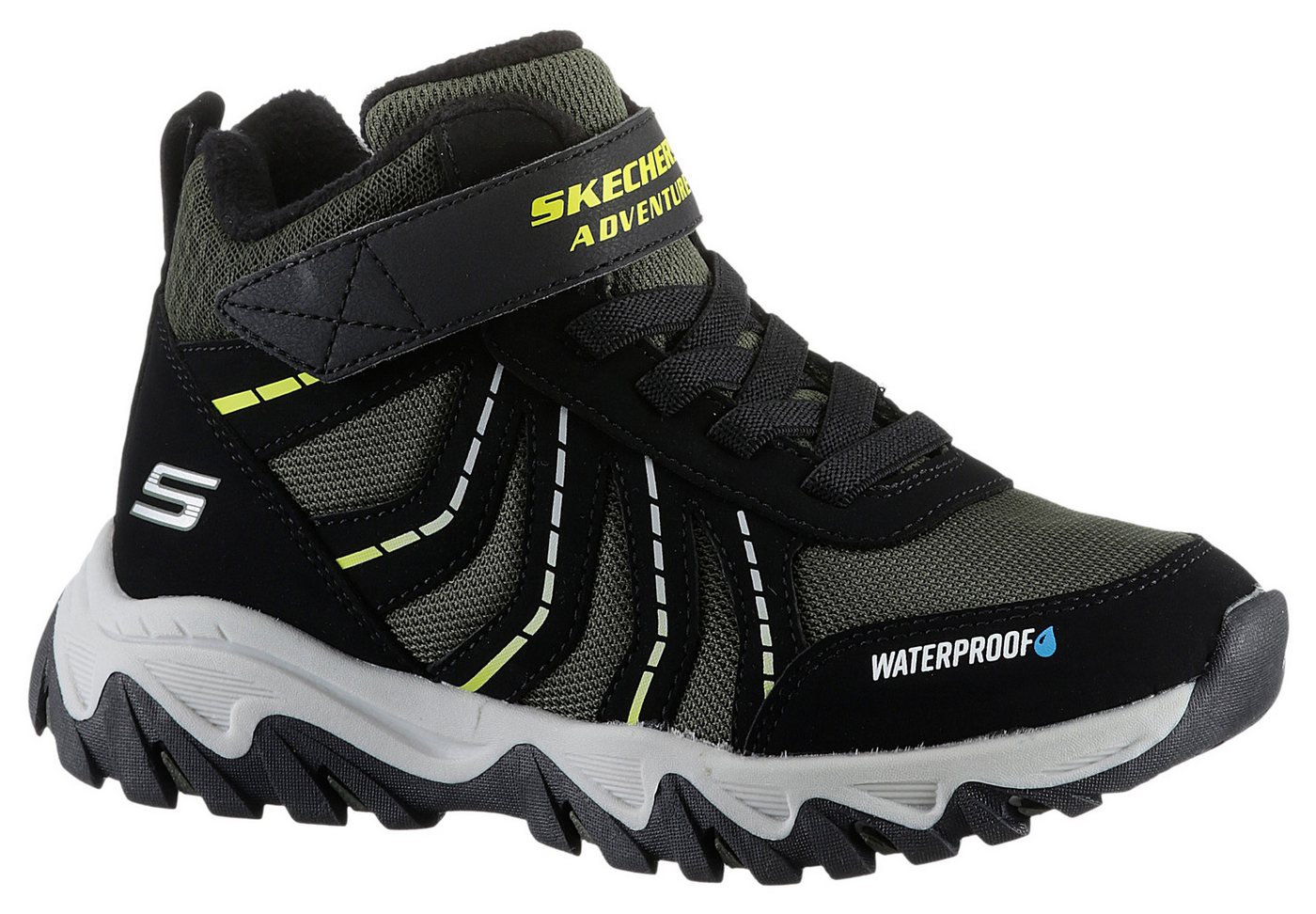 Skechers RUGGED RANGER-HYDRO SCOUT Winterstiefel, Trekkingschuh, Outdoorschuh, Schnürboots mit Fleece Futter