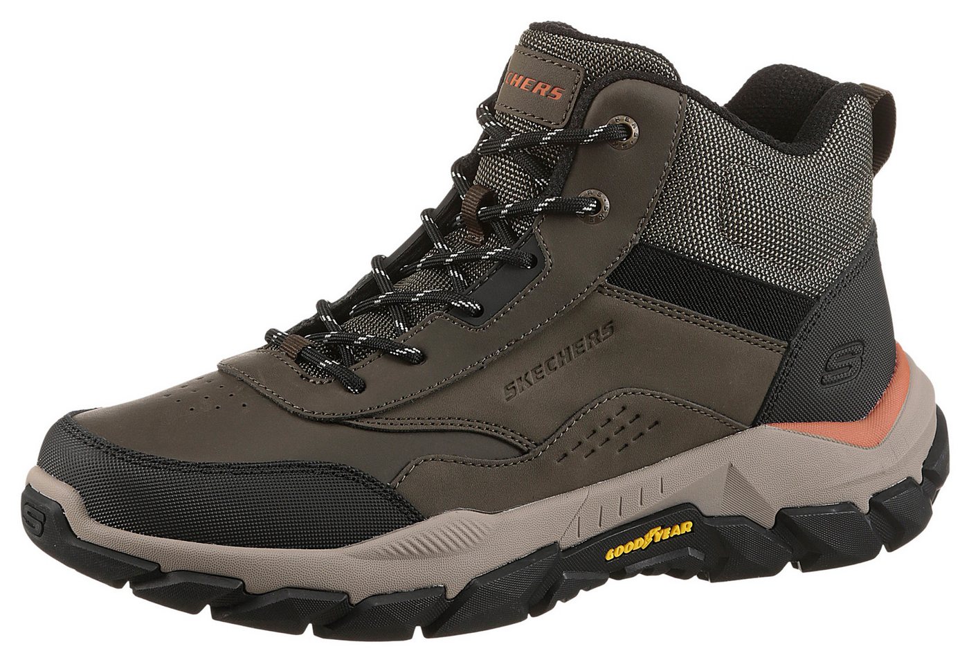Skechers SANTORO-HOPKINS Trekkingschuh Freizeitschuh, Schnürboots mit Air-Cooled Memory Foam