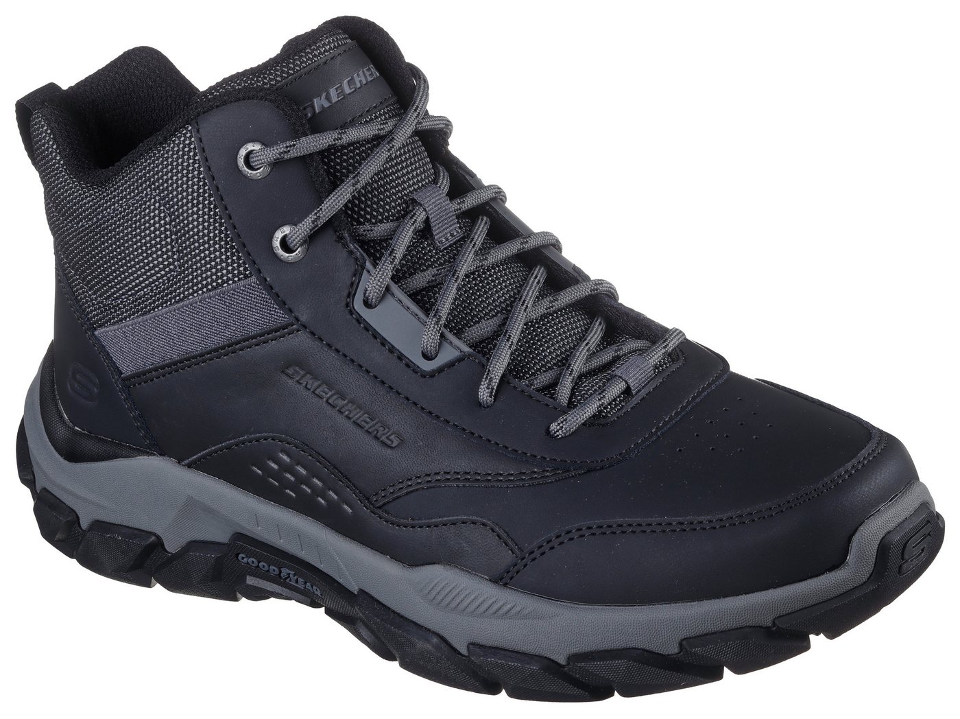 Skechers SANTORO-HOPKINS Trekkingschuh Freizeitschuh, Schnürboots mit Air-Cooled Memory Foam