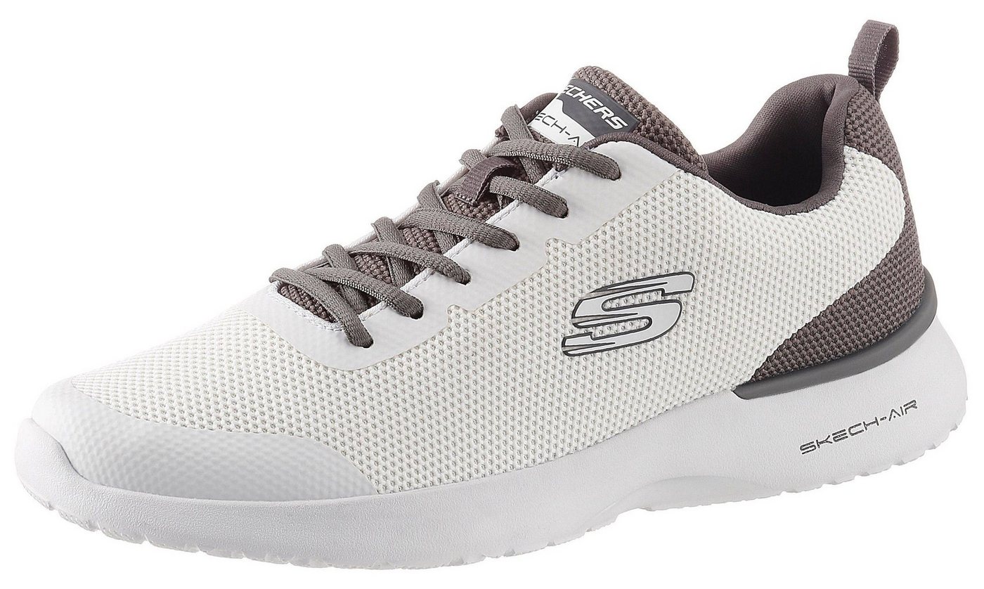 Skechers Skech-Air Dynamight Sneaker Freizeitschuh, Halbschuh, Schnürschuh mit Memory Foam-Funktion (grau/weiß)