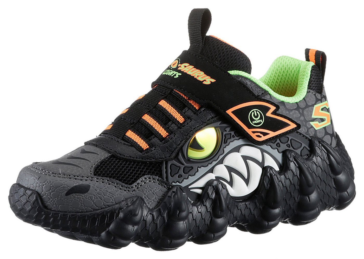 Skechers SKECH-O-SAURUS LIGHTS Sneaker Blinkschuh, Trekkingschuh, Kindergartenschuh mit markanter Profilsohle