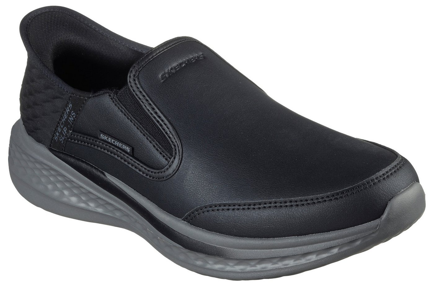 Skechers SLADE- Slip-On Sneaker Slipper, Freizeitschuh, Halbschuh mit Goga Mat Funktion