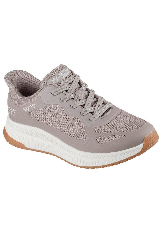Skechers Slip-ins: BOBS Sport Squad 4- Staple Look Sneaker (braun)
