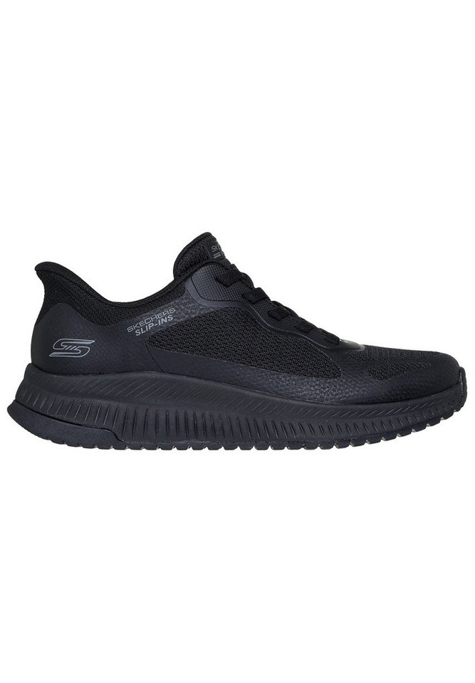 Skechers Slip-ins: BOBS Sport Squad 4- Staple Look Sneaker (schwarz)