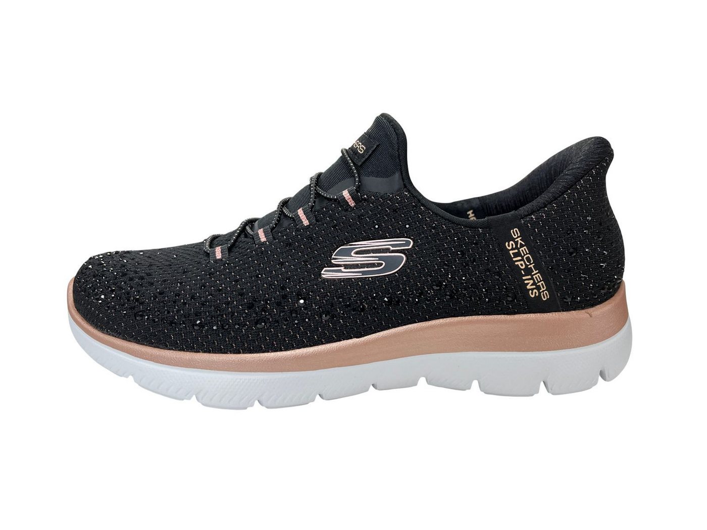Skechers Slip-ins SUMMITS-BRILLIANT SHINE 150273/BKRG black/rose gold Slipper