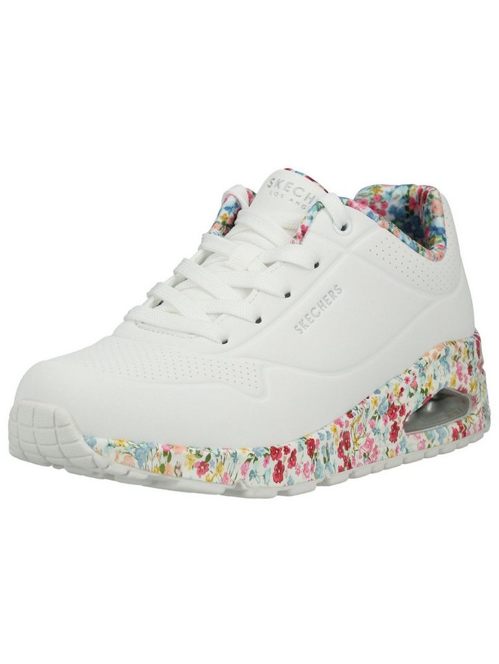 Skechers Sneaker Lederimitat Sneaker (braun/weiß)
