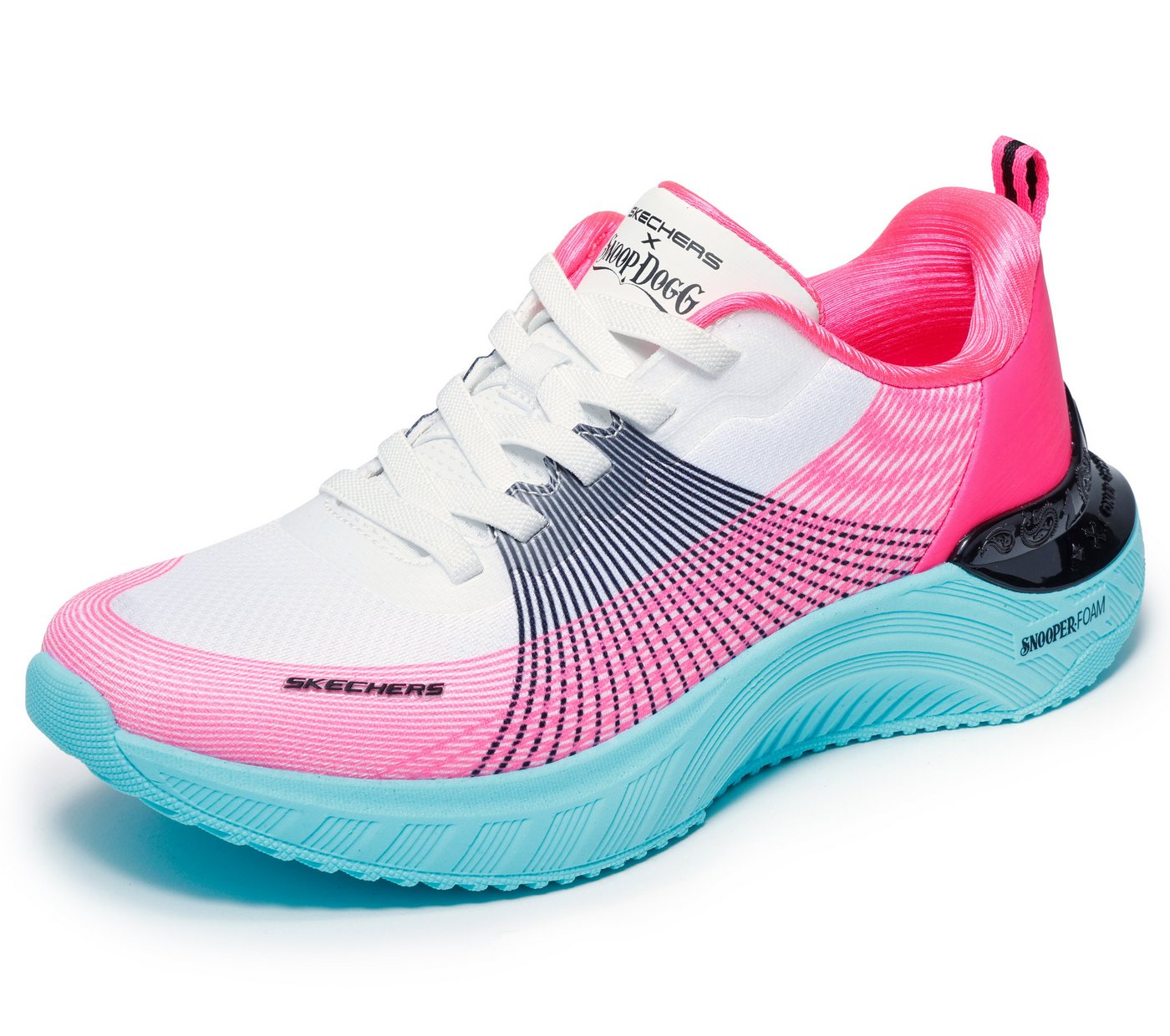 Skechers SNOOP ACE-CYBER WALKER Slip-On Sneaker Schlupfschuh, Freizeitsneaker, Halbschuh mit Vapor Foam