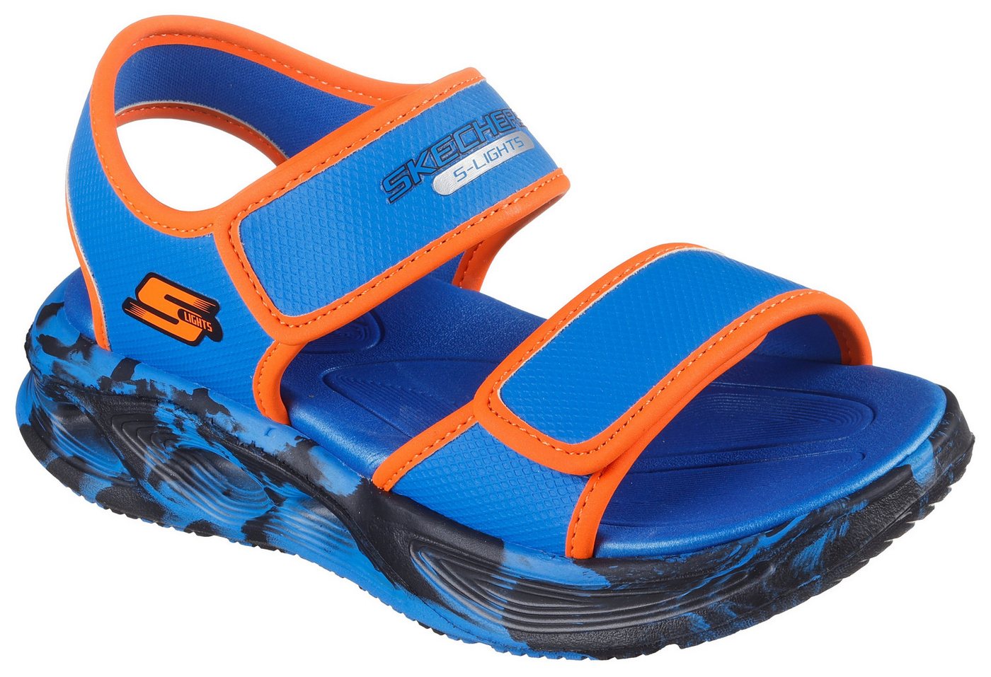 Skechers SOLA GLOW SANDAL Sandale Sandale mit Klettverschluss+Blinkfunk., Größenschablone zum Download