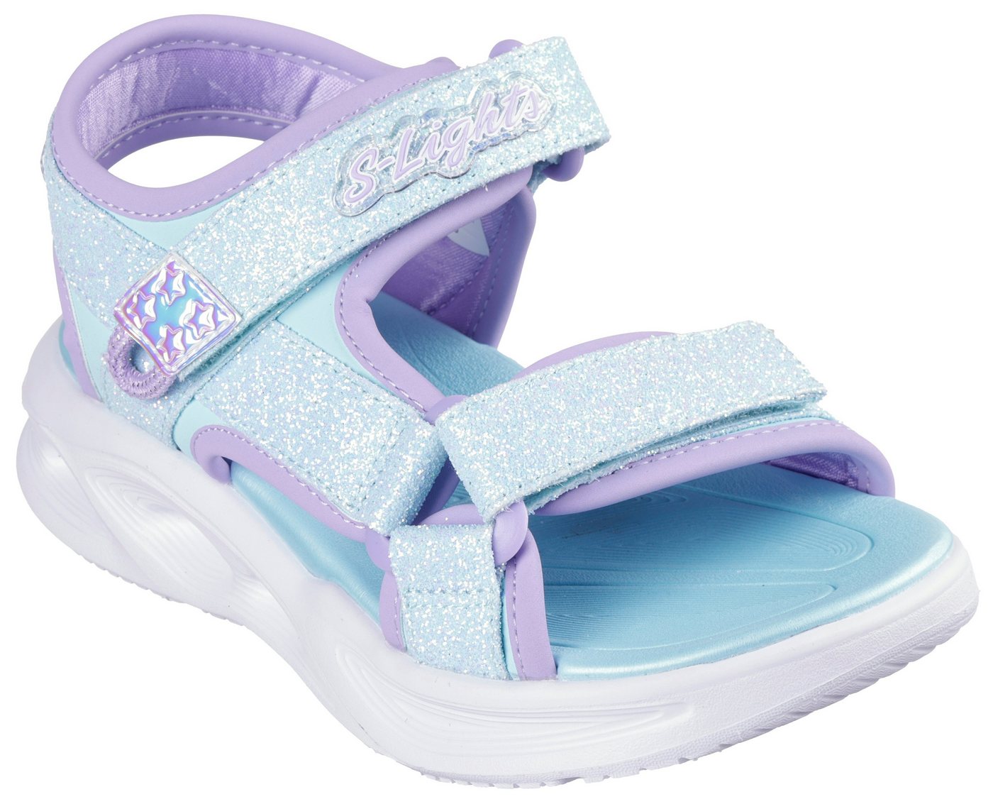 Skechers SOLA GLOW SANDAL Sandale Sommerschuh mit Klettverschluss, Größenschablone zum Download