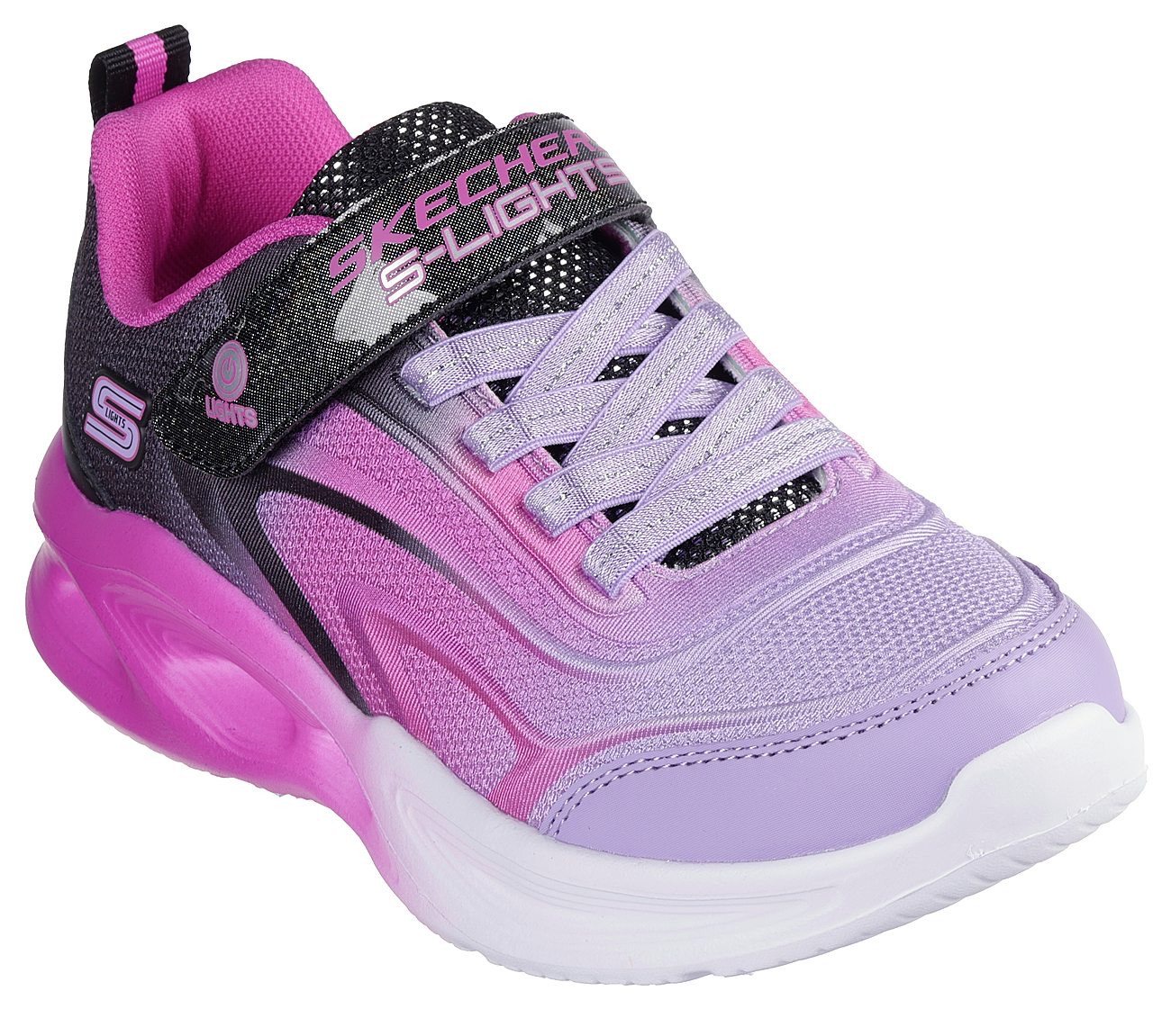 Skechers SOLA GLOW Sneaker Freizeitschuh mit Klettverschluss, Größenschablone zum Download