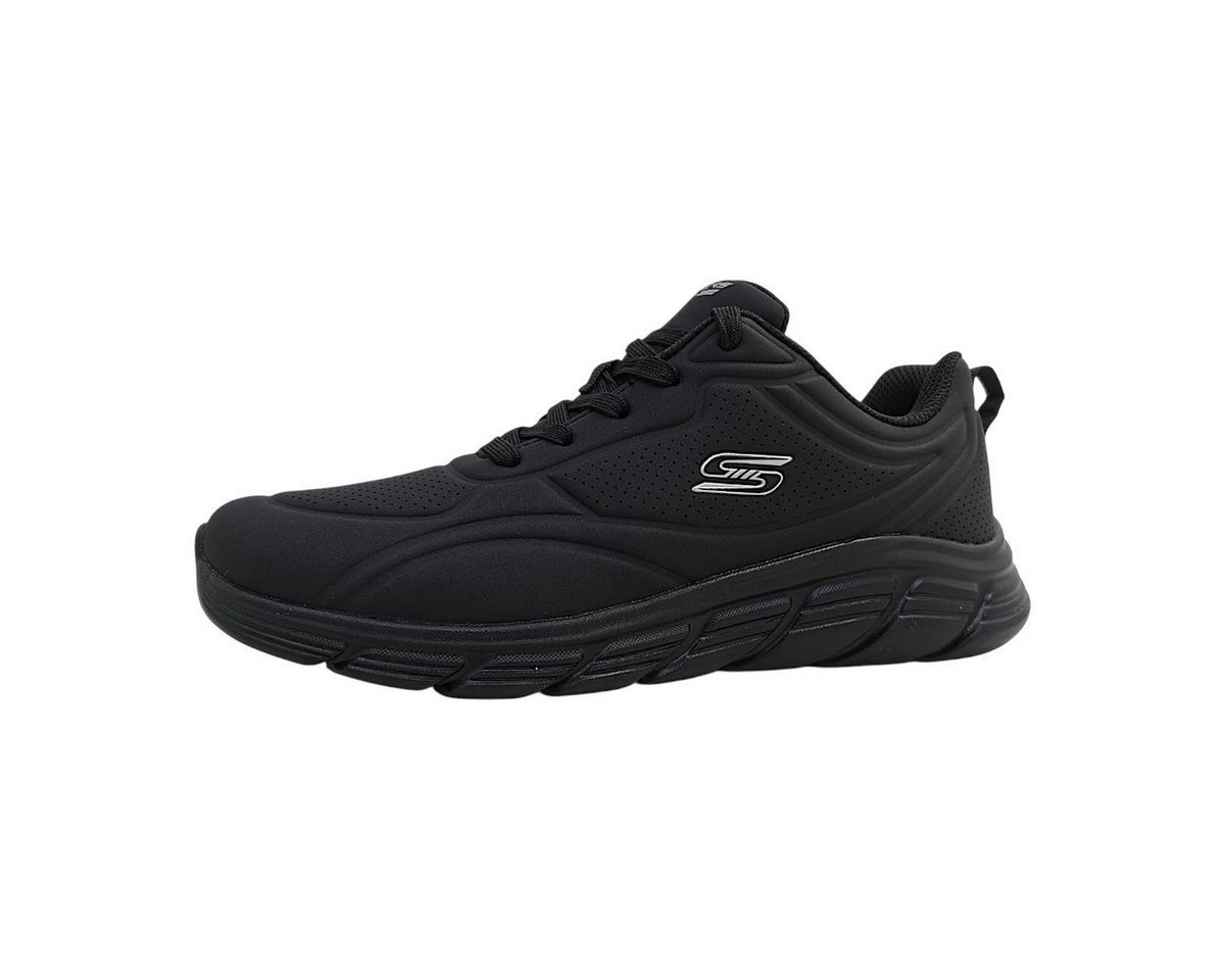 Skechers sportlicher Schnürer Trainingsschuh (schwarz)