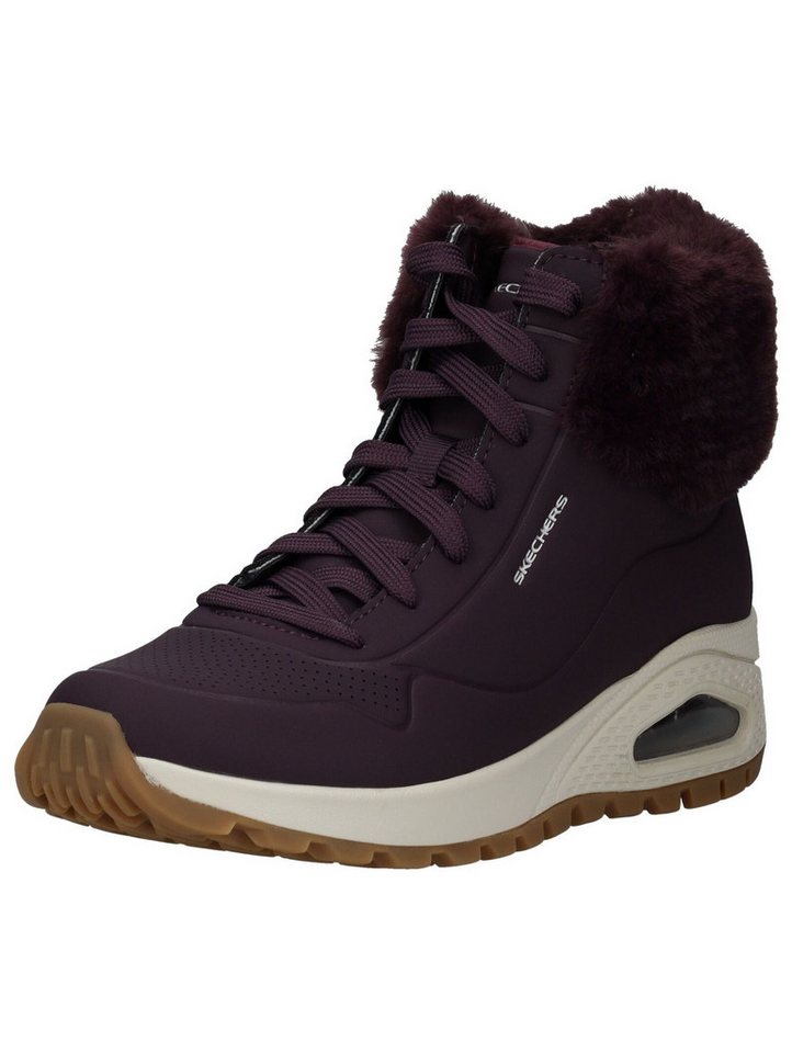 Skechers Stiefelette Lederimitat/Textil Schnürstiefelette (rot)