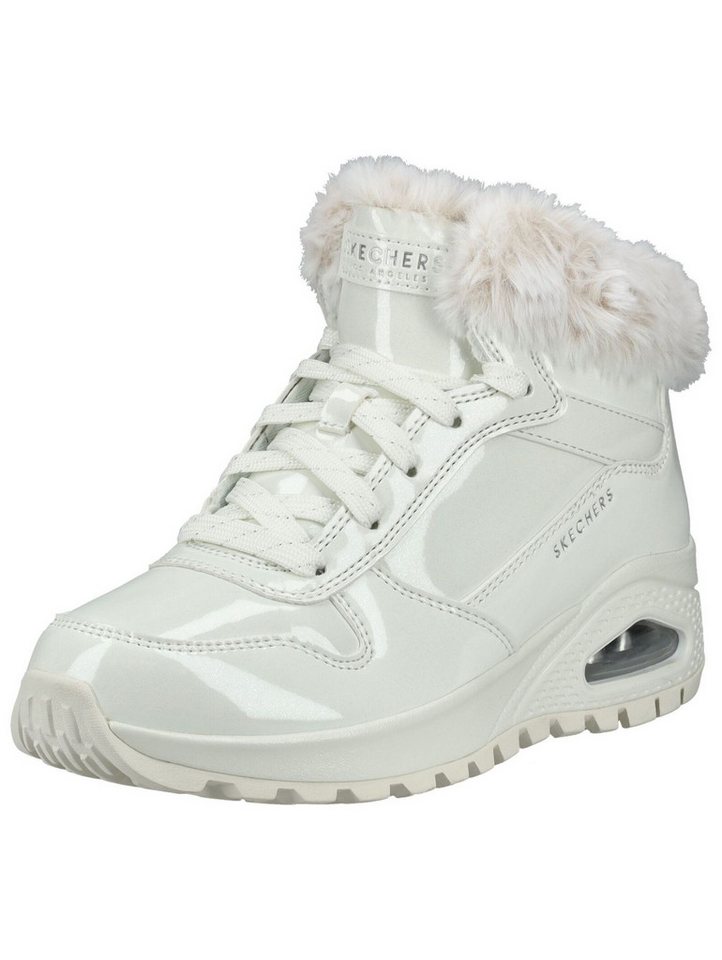 Skechers Stiefelette Lederimitat/Textil Schnürstiefelette (weiß)