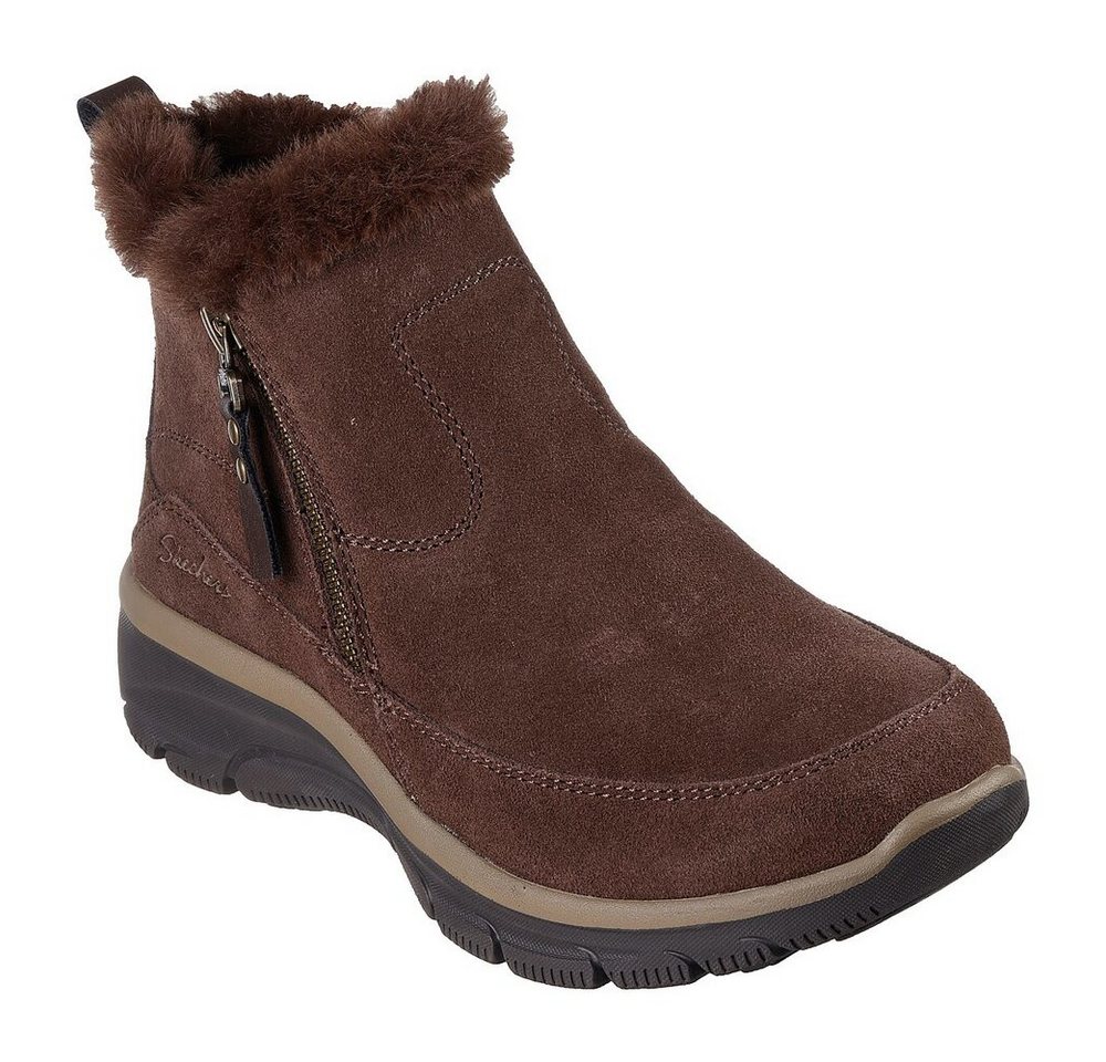 Skechers - EASY GOING COOL ZIP! - 167862 CHOC - Braun Stiefel