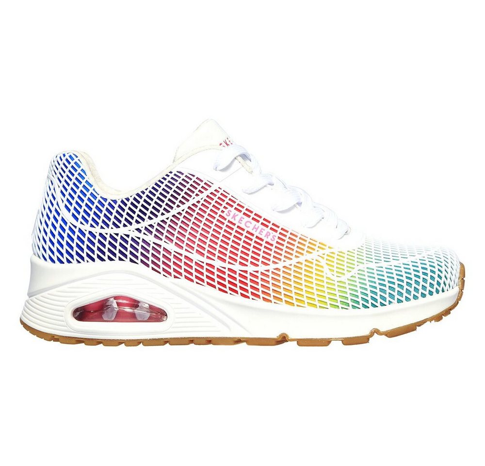 Skechers – Street Uno: Eye Catching – Weiß Schnürschuh