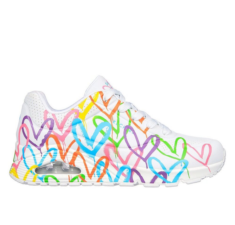 Skechers – Street Uno Highlight Love – Weiß Schnürschuh