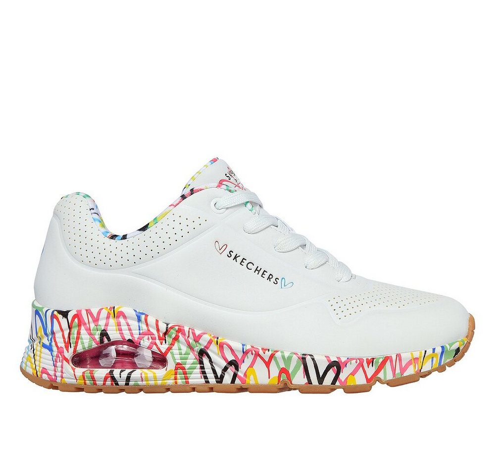 Skechers – Street Uno Loving Love – Weiß Schnürschuh