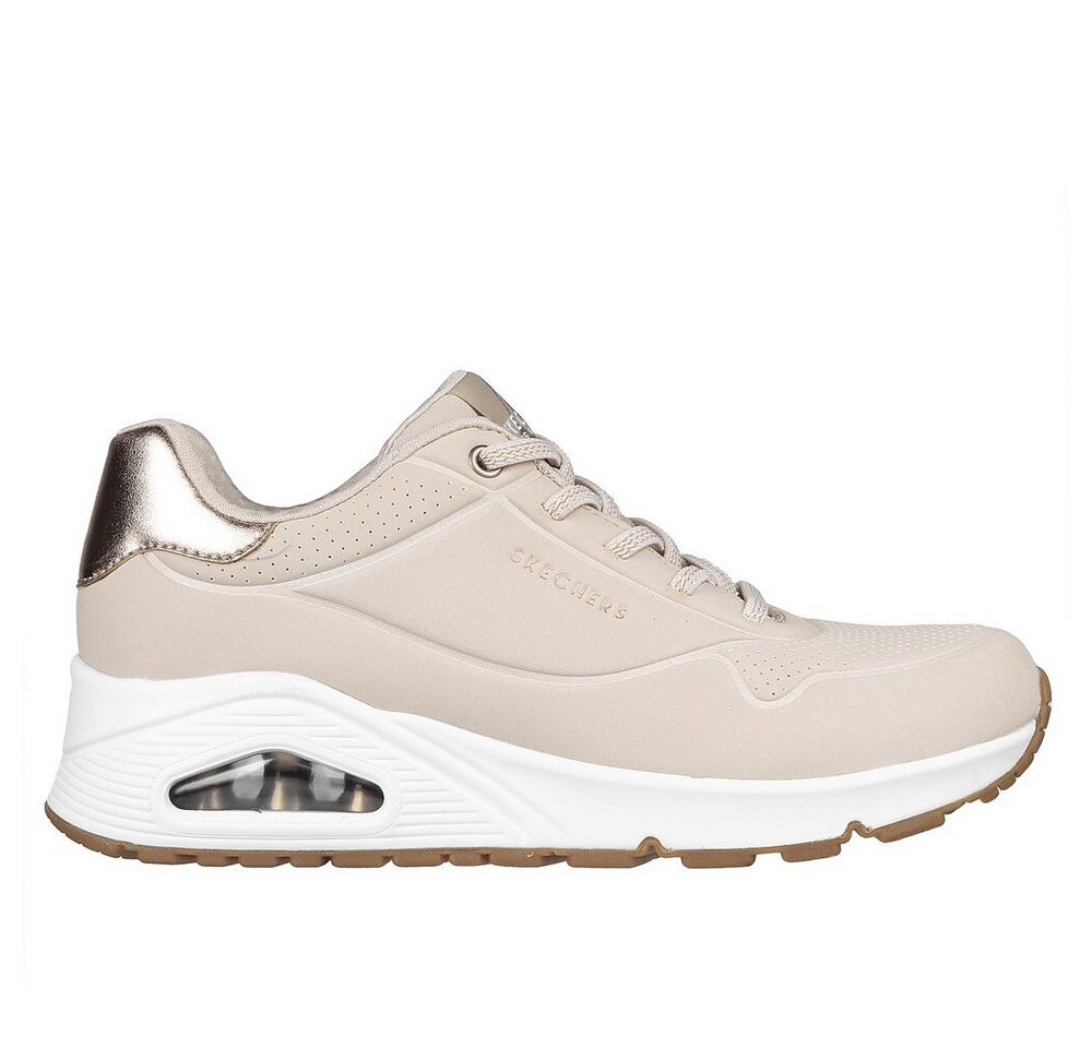 Skechers - Street Uno Shimmer Away - Beige Schnürschuh
