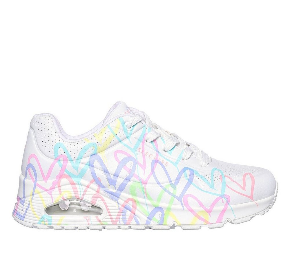 Skechers – Street Uno Spread the Love – Weiß/Multicolor Schnürschuh