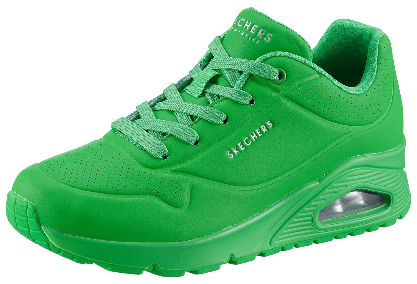Skechers Street Uno - Stand on Air Sneaker Freizeitschuh, Halbschuh, Schnürschuh mit Memory Foam (grün)