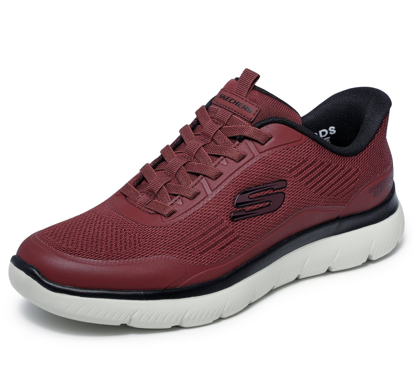 Skechers SUMMITS-LEYTER Slip-On Sneaker Schlupfschuh, Freizeitsneaker mit Memory Foam, Slip-Ins-Funktion