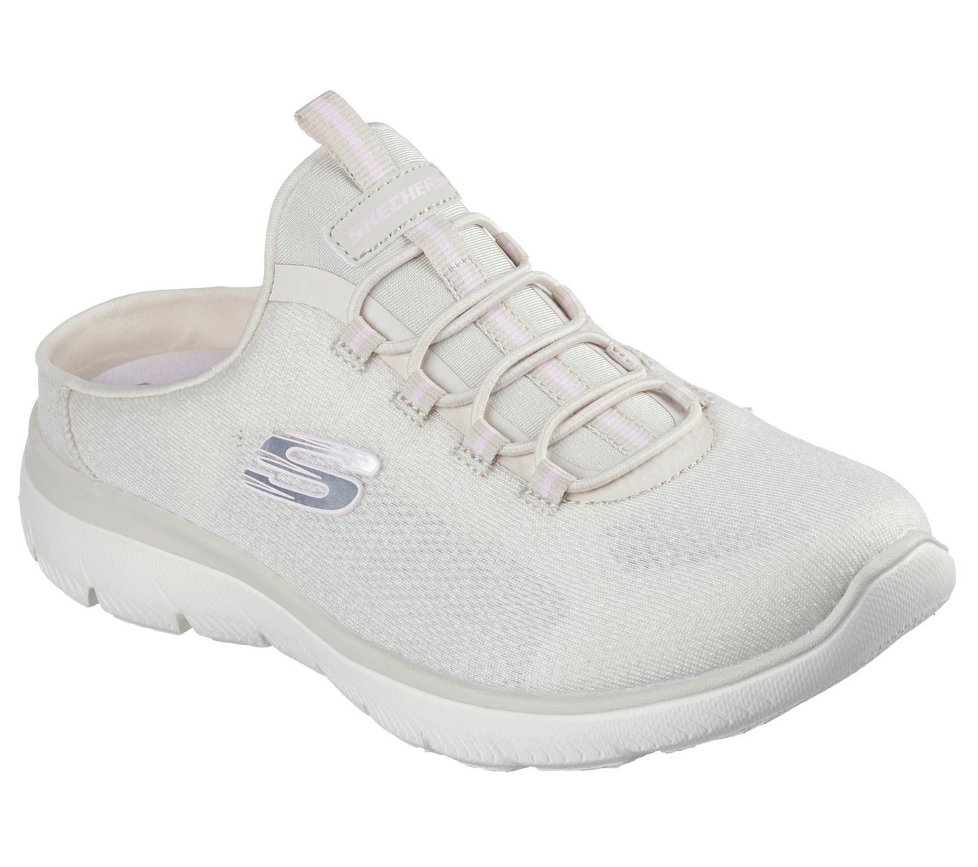 Skechers SUMMITS-SIMPLY SWEET Sabot Freizeitschuh, Sommerschuh, Hausschuh mit weicher Innensohle
