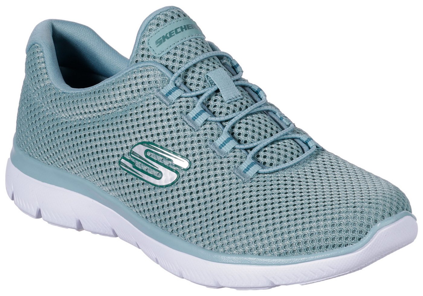 Skechers SUMMITS Slip-On Sneaker Freizeitschuh, Halbschuh, Schlupfschuh mit komfortabler Innensohle