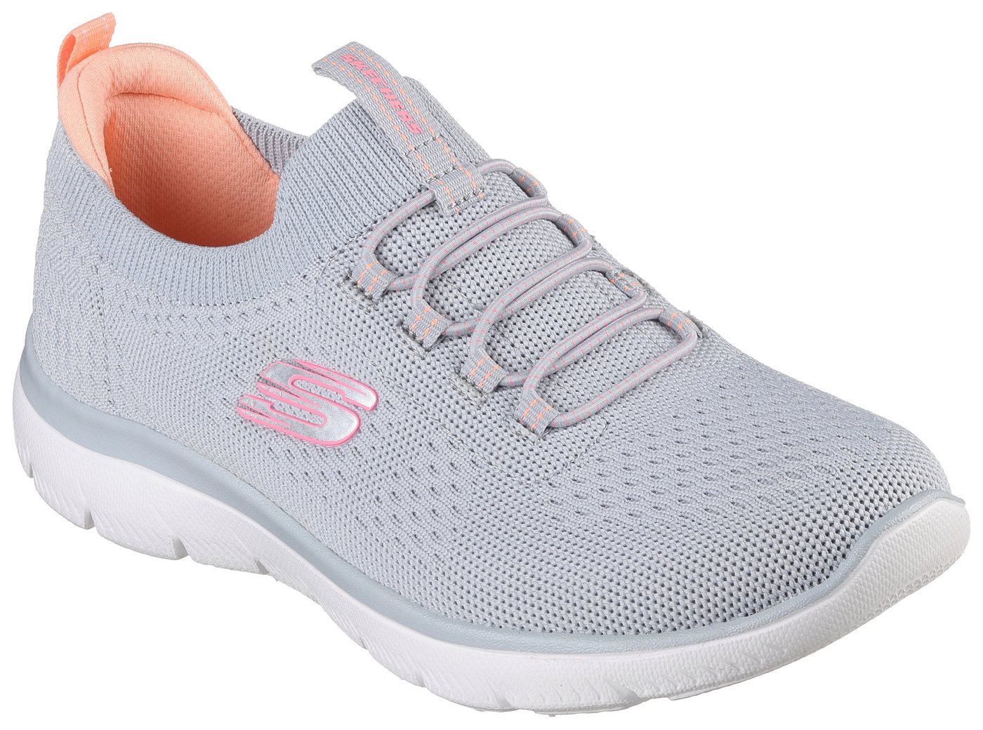 Skechers SUMMITS Slip-On Sneaker, Freizeitschuh, Halbschuh, Slipper mit flexibler Traktionslaufsohle