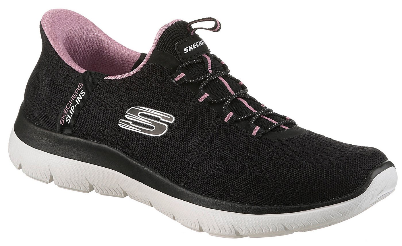 Skechers SUMMITS Slip-On Sneaker Freizeitschuh mit Slip-ins (schwarz)