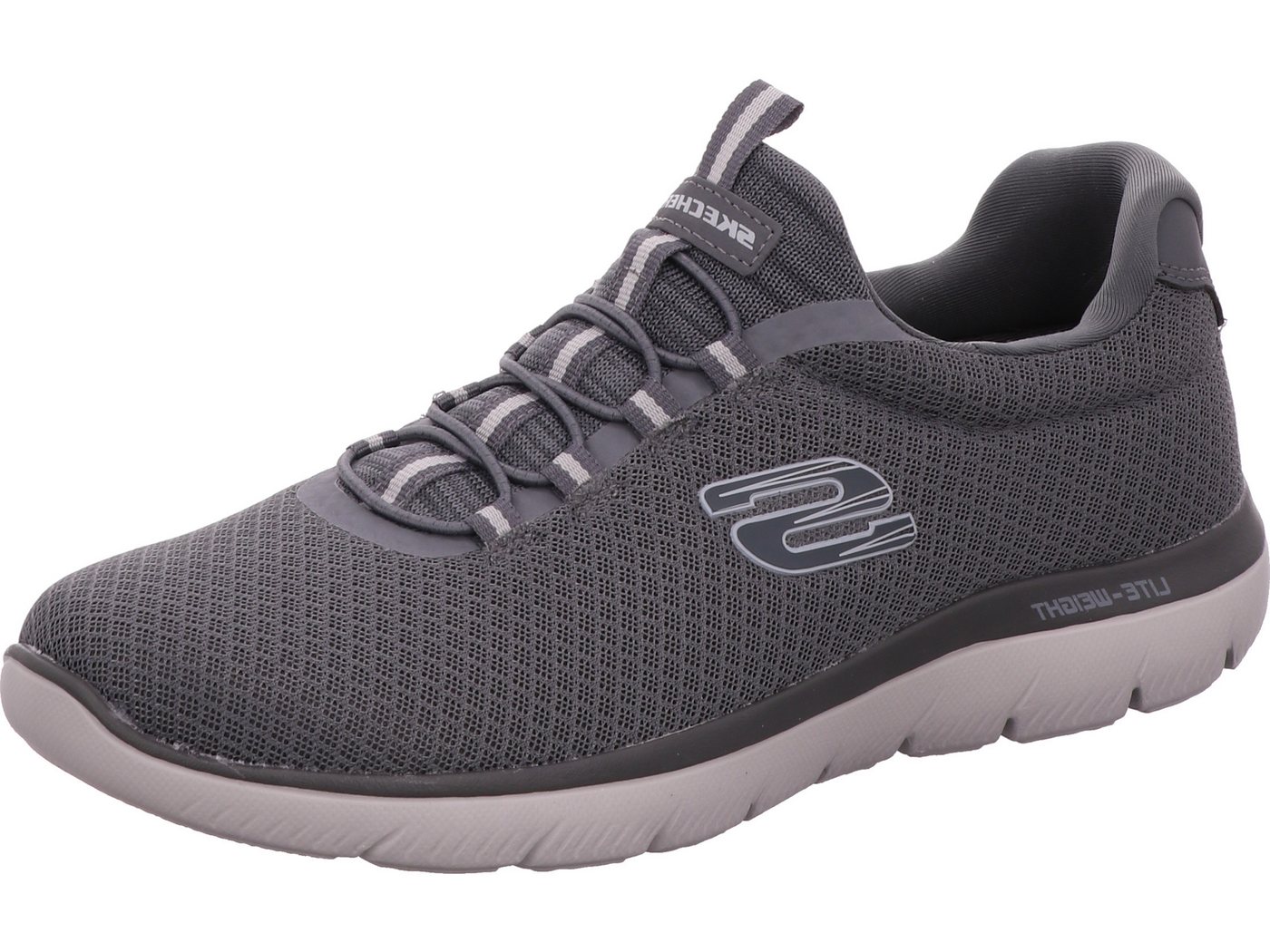 Skechers SUMMITS Slip-On Sneaker Maschinenwaschbar (grau)