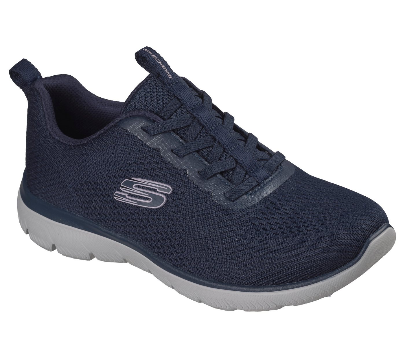 Skechers SUMMITS Slip-On Sneaker Schlupfschuh, Halbschuh, Freizeitschuh mit elastischen Schnürsenkeln