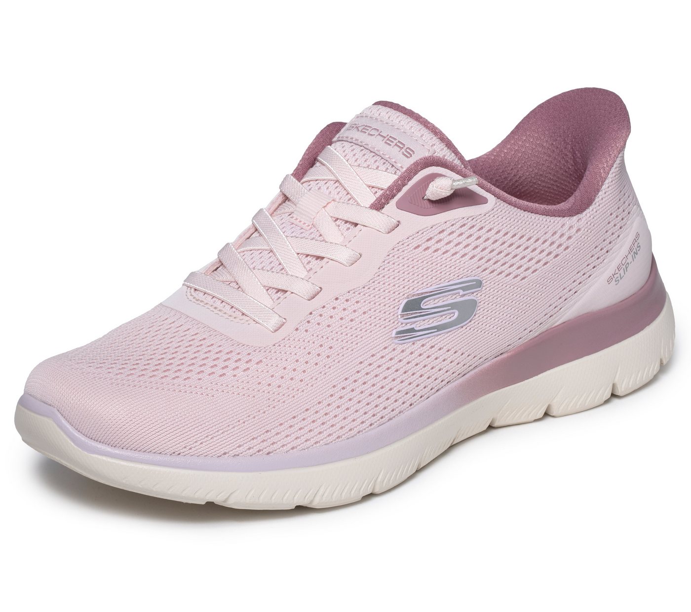 Skechers SUMMITS Slip-On Sneaker Schlupfschuh, Halbschuh, Freizeitschuh, mit Slip Ins (mauve)
