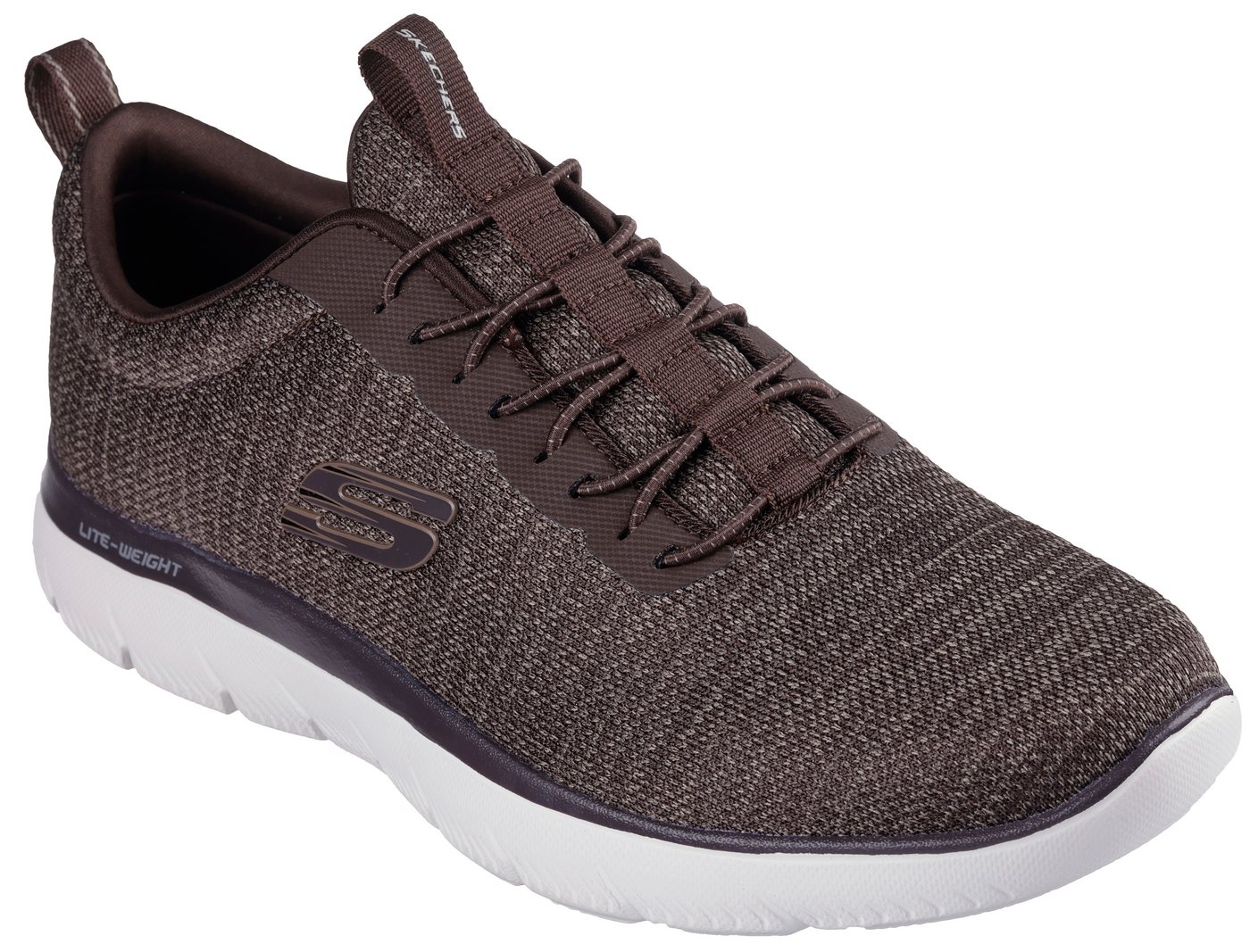 Skechers SUMMITS- Slip-On Sneaker, Slipper, Freizeitschuh, Halbschuh mit Elastic Schnürsenkel