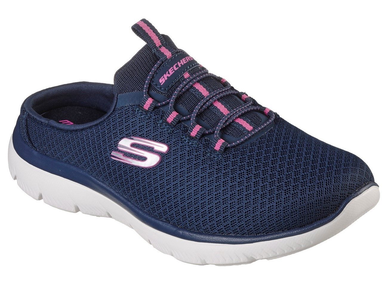 Skechers SUMMITS SWIFT STEP Sabot Sommerschuh, Schlappen, Schlupfschuh in veganer Verarbeitung
