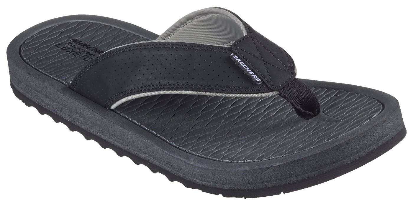 Skechers TANTRIC-COPANO Zehentrenner, Sommerschuh, Schlappen, Poolslides, Badeschuh, mit Luxe Foam