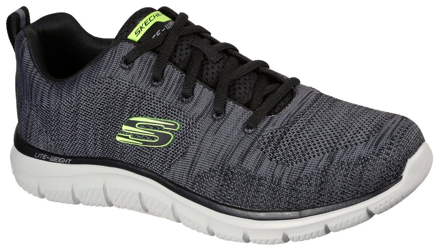 Skechers TRACK Sneaker Freizeitschuh, Halbschuh, Schnürschuh mit gepolsterter Innensohle (grau)