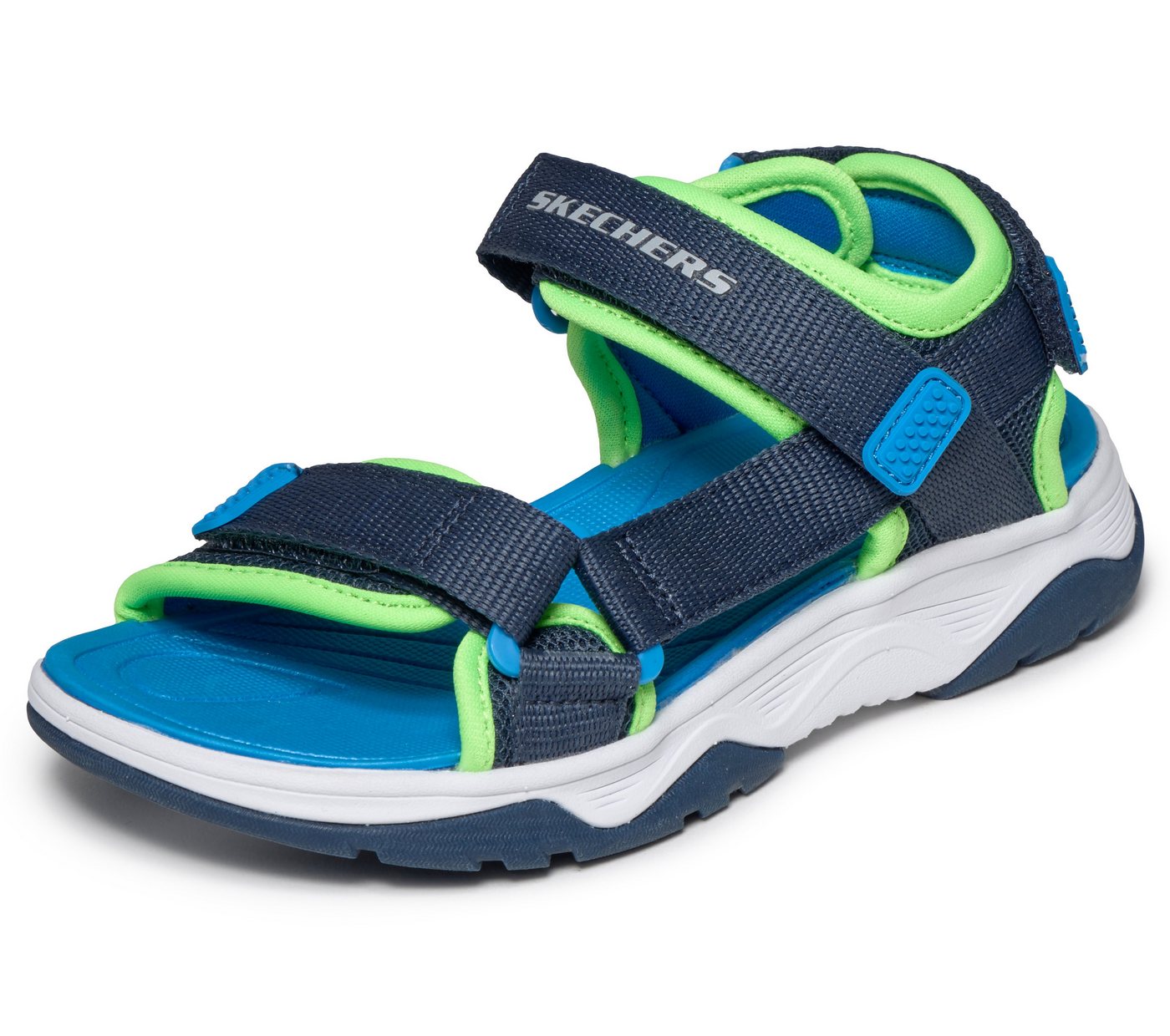 Skechers TREAD SEEKER Sandale Sommerschuh mit Klettverschluss, Größenschablone zum Download (blau)