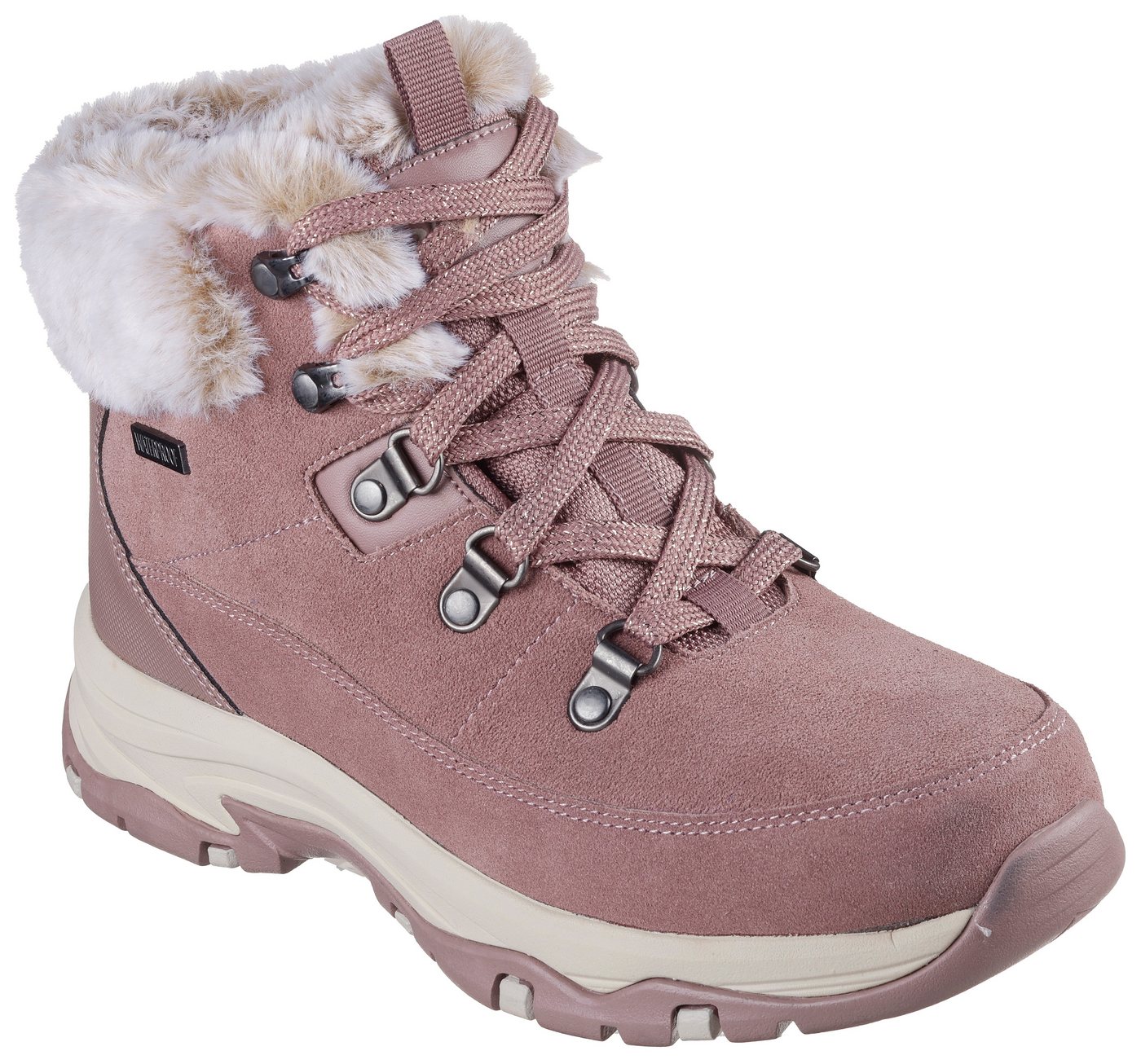 Skechers TREGO Winterboots Chunky Boots, Freizeitschuh, Winterstiefel mit Plateausohle (mauve)