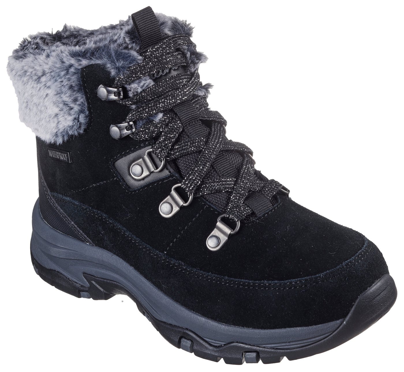 Skechers TREGO Winterboots Chunky Boots, Freizeitschuh, Winterstiefel mit Plateausohle
