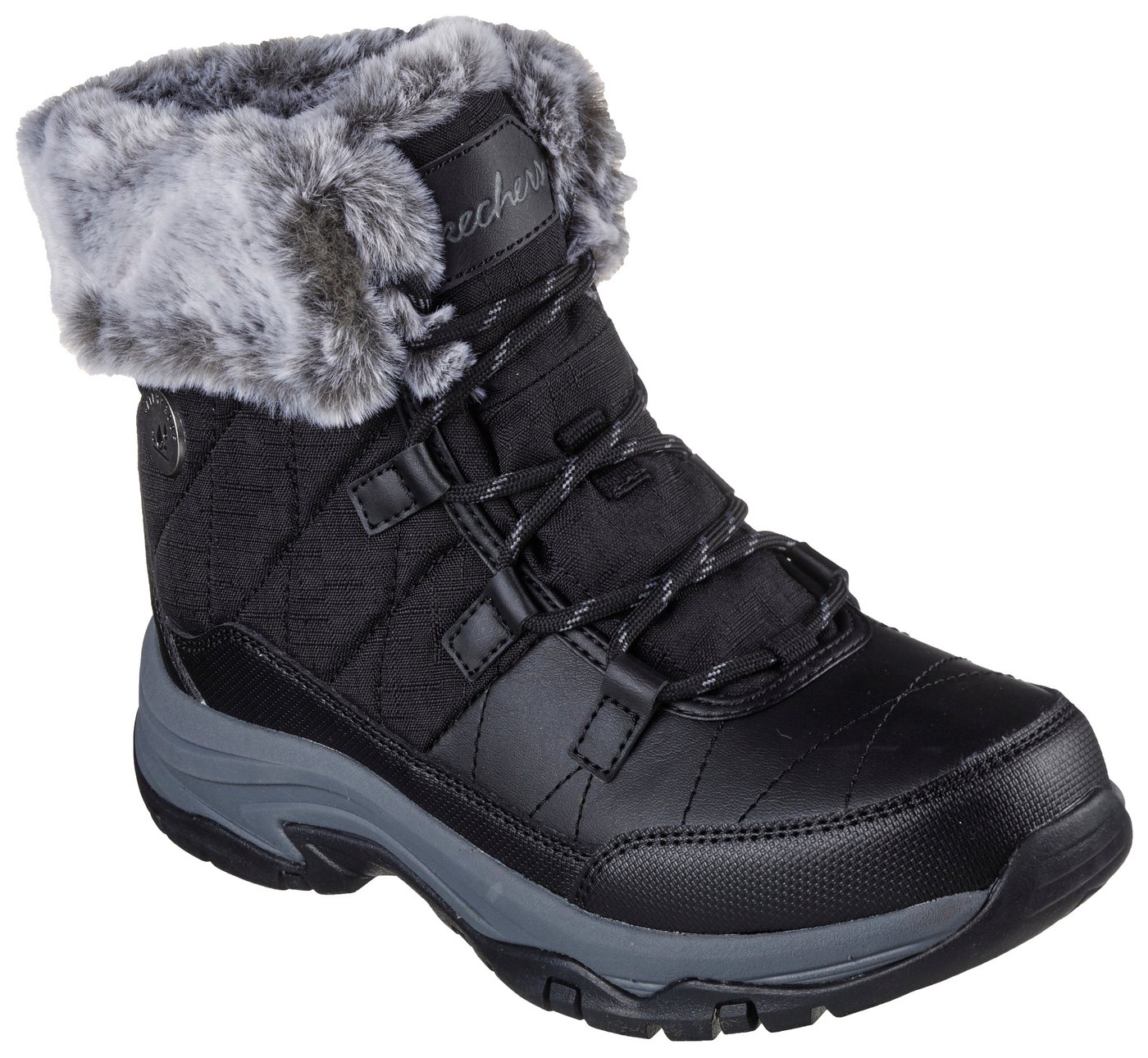 Skechers TREGO- Winterboots Snowboots mit Fellimitat-Besatz
