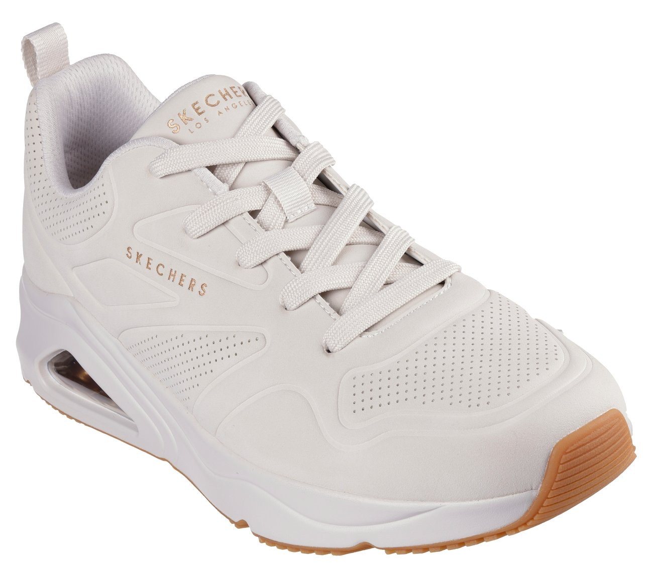 Skechers TRES-AIR UNO Sneaker, Freizeitschuh, Halbschuh, Schnürschuh mit Skech-Air®-Luftpolsterung (beige)